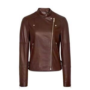 REISS
Tallis Leather Moto Jacket size 6 US in great like new condition